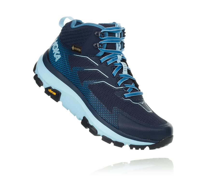 Hoka One One Yürüyüş Botları Kadın Mavi - Toa Gore-Tex - BW0683492